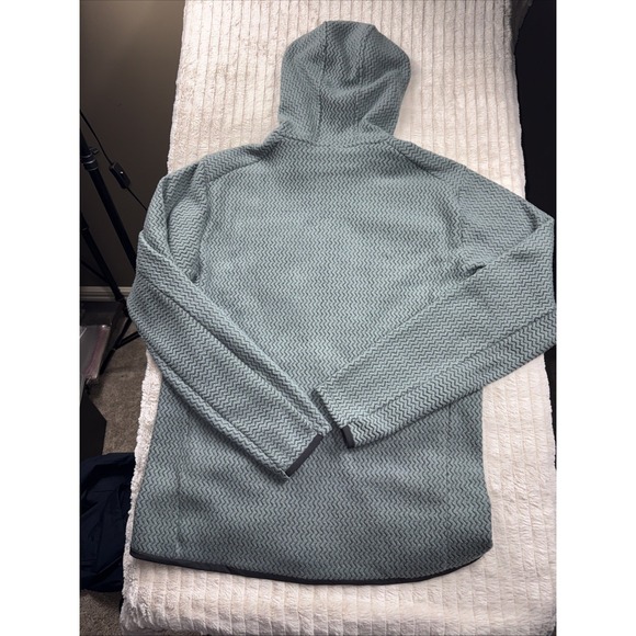 NWOT Patagonia Men R1 Air Fleece Full-Zip Hoodie Med Gray/Blue Retail $220 NICE! - Picture 15 of 15